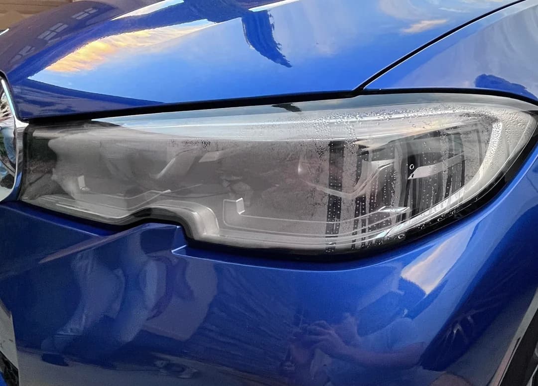 Far auto cu condens si ceata in interior - garnitura sparta