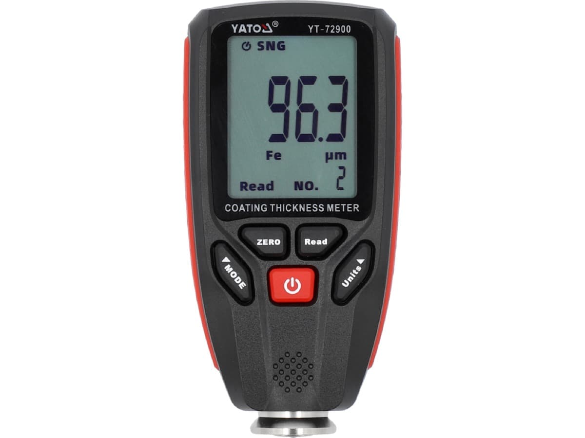 Tester grosime vopsea masurat pe aripa auto